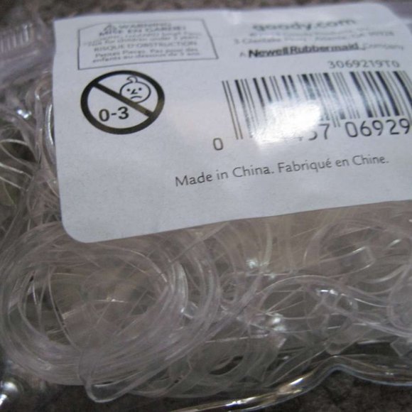 50 Goody Value Pack Clear Ouchless No Metal Small Poly Elastic Hair Bands Pouch - Picture 5 of 10